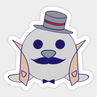 Kawaii Cute Inspector Baby Seal Sticker